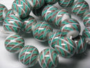 TOKO-BEADS AG969N-15 Glass bead (strand) 20mm AG969N-15 大粒モザイクとんぼ玉（連） 20mm Asian bead & African bead  Handmade,Lampeork,bead,asia,india,ethnic,parts,accessory,beads とんぼ玉,ビーズ,トンボ玉,アジア,インド,エスニック,手作り,パーツ,アクセサリー