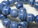 TOKO-BEADS AG969N-17 Glass bead (strand) 20mm AG969N-17 大粒モザイクとんぼ玉（連） 20mm Asian bead & African bead  Handmade,Lampeork,bead,asia,india,ethnic,parts,accessory,beads とんぼ玉,ビーズ,トンボ玉,アジア,インド,エスニック,手作り,パーツ,アクセサリー