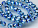 TOKO-BEADS AG996N-01 Luminous Firefly bead (strand) 6~6.5mm AG996N-01 蓄光ホタルガラスビーズ（連） 6~6.5mm Asian bead & African bead  Handmade,Lampeork,bead,asia,india,ethnic,parts,accessory,beads とんぼ玉,ビーズ,トンボ玉,アジア,インド,エスニック,手作り,パーツ,アクセサリー
