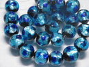 TOKO-BEADS AG996-05N Luminous Firefly bead (strand) 14mm AG996-05N 蓄光ホタルガラスビーズ（連） 14mmAG996-05N Luminous Firefly bead (strand) 14mmHandmade,Lampeork,bead,asia,india,ethnic,parts,accessory,beads| TOKO-BEADS |AG996-05N Luminous Firefly bead (strand) 14mm Asian bead & African bead  Handmade,Lampeork,bead,asia,india,ethnic,parts,accessory,beads とんぼ玉,ビーズ,トンボ玉,アジア,インド,エスニック,手作り,パーツ,アクセサリー