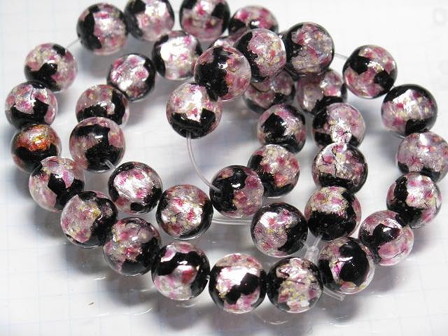 TOKO-BEADS AG996N-12 Luminous Firefly bead (strand) 10mm AG996N-12 蓄光ホタルガラスビーズ（連） 10mm Asian bead & African bead  Handmade,Lampeork,bead,asia,india,ethnic,parts,accessory,beads とんぼ玉,ビーズ,トンボ玉,アジア,インド,エスニック,手作り,パーツ,アクセサリー