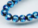 TOKO-BEADS AG996-07N Luminous Firefly bead (strand) 6.5~7mm AG996-07N 蓄光ホタルガラスビーズ（連） 6.5~7mm Asian bead & African bead  Handmade,Lampeork,bead,asia,india,ethnic,parts,accessory,beads とんぼ玉,ビーズ,トンボ玉,アジア,インド,エスニック,手作り,パーツ,アクセサリー