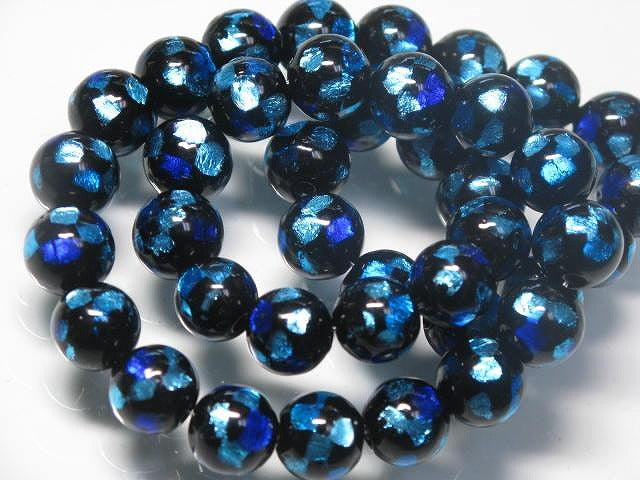 TOKO-BEADS AG997N-03 Firefly glass bead (strand) 10mm AG997N-03 ホタルガラスビーズ（連） 10mm Asian bead & African bead  Handmade,Lampeork,bead,asia,india,ethnic,parts,accessory,beads とんぼ玉,ビーズ,トンボ玉,アジア,インド,エスニック,手作り,パーツ,アクセサリー