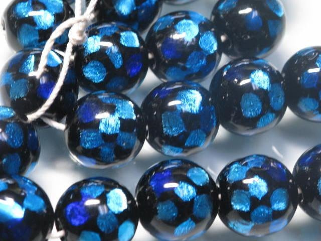 TOKO-BEADS AG997N-08 Firefly glass bead (strand) 20mm AG997N-08 ホタルガラスビーズ（連） 20mm Asian bead & African bead  Handmade,Lampeork,bead,asia,india,ethnic,parts,accessory,beads とんぼ玉,ビーズ,トンボ玉,アジア,インド,エスニック,手作り,パーツ,アクセサリー