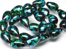 TOKO-BEADS AG997N-13 Firefly glass bead (strand) 12mm AG997N-13 ホタルガラスビーズ（連） 12mm Asian bead & African bead  Handmade,Lampeork,bead,asia,india,ethnic,parts,accessory,beads とんぼ玉,ビーズ,トンボ玉,アジア,インド,エスニック,手作り,パーツ,アクセサリー