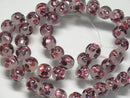 TOKO-BEADS AG997N-21 Firefly glass bead (strand) 8mm AG997N-21 ホタルガラスビーズ（連） 8mm Asian bead & African bead  Handmade,Lampeork,bead,asia,india,ethnic,parts,accessory,beads とんぼ玉,ビーズ,トンボ玉,アジア,インド,エスニック,手作り,パーツ,アクセサリー