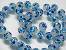 TOKO-BEADS AG997N-32 Firefly glass bead (strand) 9.5~10mm AG997N-32 ホタルガラスビーズ（連） 9.5~10mm Asian bead & African bead  Handmade,Lampeork,bead,asia,india,ethnic,parts,accessory,beads とんぼ玉,ビーズ,トンボ玉,アジア,インド,エスニック,手作り,パーツ,アクセサリー