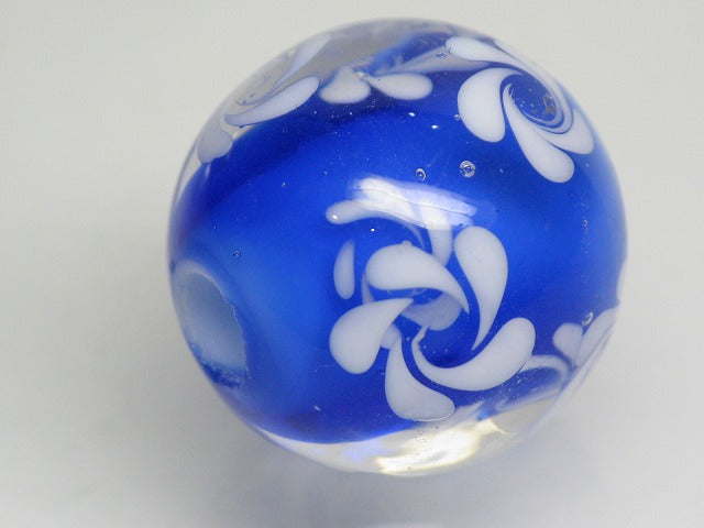 TOKO-BEADS AG998-35 Glass bead 20mm AG998-35 花柄とんぼ玉 20mm Asian bead & African bead  Handmade,Lampeork,bead,asia,india,ethnic,parts,accessory,beads とんぼ玉,ビーズ,トンボ玉,アジア,インド,エスニック,手作り,パーツ,アクセサリー
