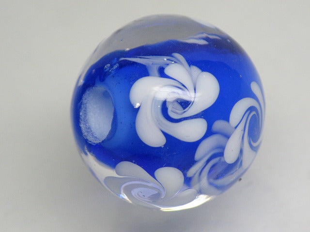 TOKO-BEADS AG998-36 Glass bead 20mm AG998-36 花柄とんぼ玉 20mm Asian bead & African bead  Handmade,Lampeork,bead,asia,india,ethnic,parts,accessory,beads とんぼ玉,ビーズ,トンボ玉,アジア,インド,エスニック,手作り,パーツ,アクセサリー