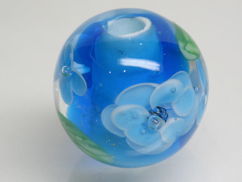 TOKO-BEADS AG998-37 Glass bead 20mm AG998-37 花柄とんぼ玉 20mm Asian bead & African bead  Handmade,Lampeork,bead,asia,india,ethnic,parts,accessory,beads とんぼ玉,ビーズ,トンボ玉,アジア,インド,エスニック,手作り,パーツ,アクセサリー