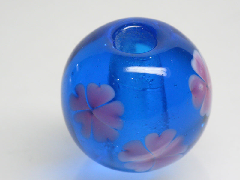 TOKO-BEADS AG998-38 Glass bead 20mm AG998-38 花柄とんぼ玉 20mm Asian bead & African bead  Handmade,Lampeork,bead,asia,india,ethnic,parts,accessory,beads とんぼ玉,ビーズ,トンボ玉,アジア,インド,エスニック,手作り,パーツ,アクセサリー