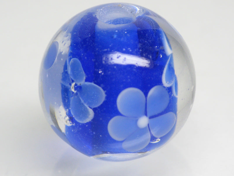 TOKO-BEADS AG998-41 Glass bead 20mm AG998-41 花柄とんぼ玉 20mm Asian bead & African bead  Handmade,Lampeork,bead,asia,india,ethnic,parts,accessory,beads とんぼ玉,ビーズ,トンボ玉,アジア,インド,エスニック,手作り,パーツ,アクセサリー
