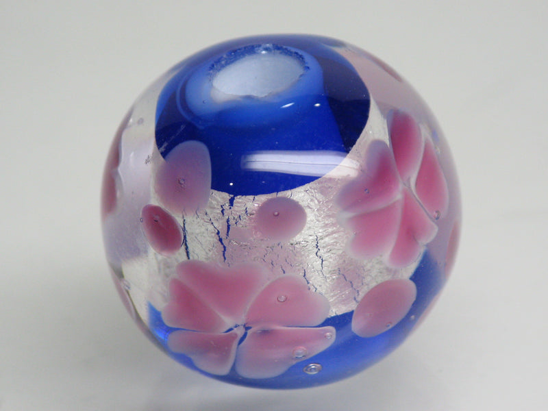 TOKO-BEADS AG998-43 Glass bead 19～20mm AG998-43 花柄とんぼ玉 19～20mm Asian bead & African bead  Handmade,Lampeork,bead,asia,india,ethnic,parts,accessory,beads とんぼ玉,ビーズ,トンボ玉,アジア,インド,エスニック,手作り,パーツ,アクセサリー