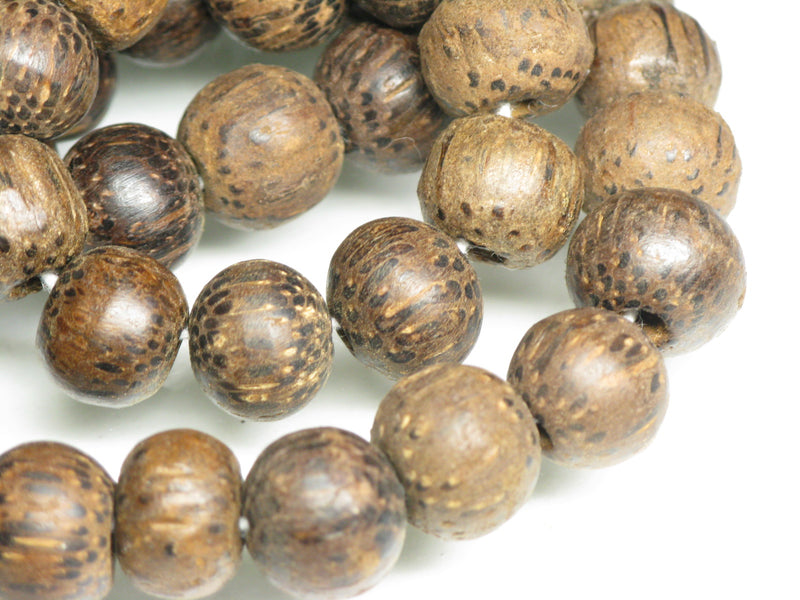 TOKO-BEADS AW176-23N Palm wood bead (strand) 11~12.5mm AW176-23N ココナッツビーズ（連） 11~12.5mm Asian bead & African bead  Handmade,Lampeork,bead,asia,india,ethnic,parts,accessory,beads とんぼ玉,ビーズ,トンボ玉,アジア,インド,エスニック,手作り,パーツ,アクセサリー