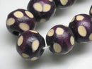 TOKO-BEADS AW177-04N Wooden bead (strand) 16mm AW177-04N ウッドビーズ（連） 16mm Asian bead & African bead  Handmade,Lampeork,bead,asia,india,ethnic,parts,accessory,beads とんぼ玉,ビーズ,トンボ玉,アジア,インド,エスニック,手作り,パーツ,アクセサリー