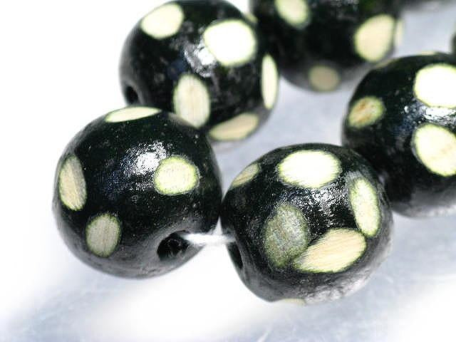 TOKO-BEADS AW177-07N Wooden bead (strand) 16mm AW177-07N ウッドビーズ（連） 16mm Asian bead & African bead  Handmade,Lampeork,bead,asia,india,ethnic,parts,accessory,beads とんぼ玉,ビーズ,トンボ玉,アジア,インド,エスニック,手作り,パーツ,アクセサリー