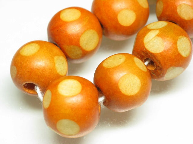 TOKO-BEADS AW177-08N Wooden bead (strand) 15~16mm AW177-08N ウッドビーズ（連） 15~16mm Asian bead & African bead  Handmade,Lampeork,bead,asia,india,ethnic,parts,accessory,beads とんぼ玉,ビーズ,トンボ玉,アジア,インド,エスニック,手作り,パーツ,アクセサリー