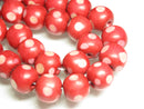 TOKO-BEADS AW177-09N Wooden bead (strand) 15~16mm AW177-09N ウッドビーズ（連） 15~16mm Asian bead & African bead  Handmade,Lampeork,bead,asia,india,ethnic,parts,accessory,beads とんぼ玉,ビーズ,トンボ玉,アジア,インド,エスニック,手作り,パーツ,アクセサリー
