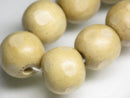 TOKO-BEADS AW177-15N Wooden bead (strand) 15~16mm AW177-15N ウッドビーズ（連） 15~16mm Asian bead & African bead  Handmade,Lampeork,bead,asia,india,ethnic,parts,accessory,beads とんぼ玉,ビーズ,トンボ玉,アジア,インド,エスニック,手作り,パーツ,アクセサリー