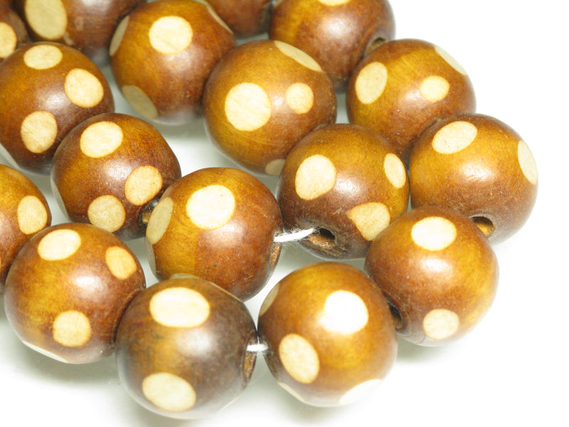 TOKO-BEADS AW177-16N Wooden bead (strand) 15~16mm AW177-16N ウッドビーズ（連） 15~16mm Asian bead & African bead  Handmade,Lampeork,bead,asia,india,ethnic,parts,accessory,beads とんぼ玉,ビーズ,トンボ玉,アジア,インド,エスニック,手作り,パーツ,アクセサリー