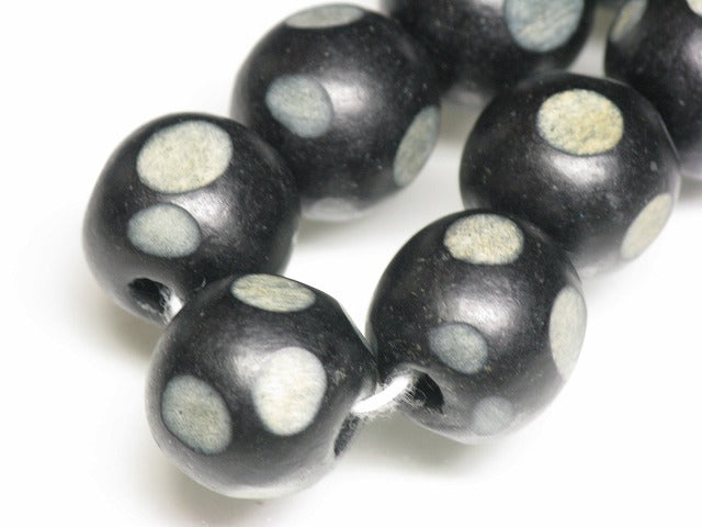 TOKO-BEADS AW177-17N Wooden bead (strand) 15~16mm AW177-17N ウッドビーズ（連） 15~16mm Asian bead & African bead  Handmade,Lampeork,bead,asia,india,ethnic,parts,accessory,beads とんぼ玉,ビーズ,トンボ玉,アジア,インド,エスニック,手作り,パーツ,アクセサリー