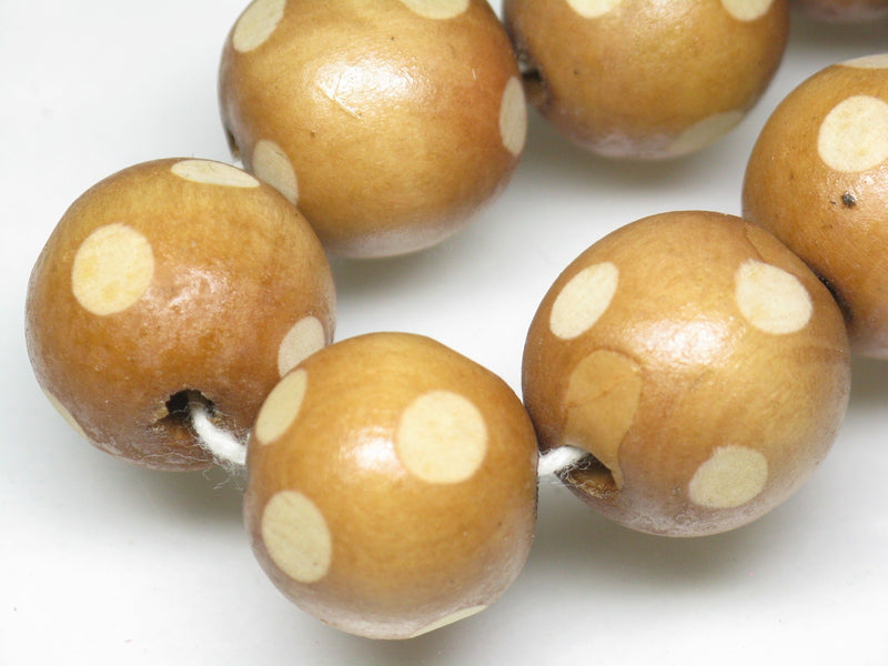 TOKO-BEADS AW187-01N Wooden bead (strand) 19~20mm AW187-01N ウッドビーズ（連） 19~20mm Asian bead & African bead  Handmade,Lampeork,bead,asia,india,ethnic,parts,accessory,beads とんぼ玉,ビーズ,トンボ玉,アジア,インド,エスニック,手作り,パーツ,アクセサリー