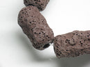 TOKO-BEADS AZ144-12N Volcanic Rock bead (Strand) 12mm AZ144-12N 火山岩ビーズ（連） 12mm Asian bead & African bead  Handmade,Lampeork,bead,asia,india,ethnic,parts,accessory,beads とんぼ玉,ビーズ,トンボ玉,アジア,インド,エスニック,手作り,パーツ,アクセサリー