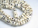 TOKO-BEADS BB110-23N Bone Seed bead (Strand) 6.5~8mm BB110-23N ボーンビーズ（連） 6.5~8mm Asian bead & African bead  Handmade,Lampeork,bead,asia,india,ethnic,parts,accessory,beads とんぼ玉,ビーズ,トンボ玉,アジア,インド,エスニック,手作り,パーツ,アクセサリー
