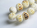 TOKO-BEADS BB117-02N Bone bead 8~9mm BB117-02N ボーンビーズ（連） 8~9mm Asian bead & African bead  Handmade,Lampeork,bead,asia,india,ethnic,parts,accessory,beads とんぼ玉,ビーズ,トンボ玉,アジア,インド,エスニック,手作り,パーツ,アクセサリー