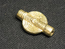 TOKO-BEADS BM020-09 Smooth Sun Baule Brass Beads 12mm BM020-09 コートジボアールのバウル族のメタルビーズ 12mm Asian bead & African bead  Handmade,Lampeork,bead,asia,india,ethnic,parts,accessory,beads とんぼ玉,ビーズ,トンボ玉,アジア,インド,エスニック,手作り,パーツ,アクセサリー