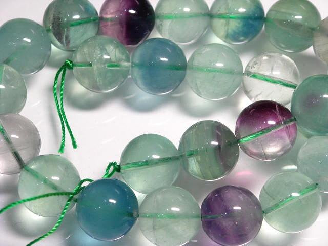 TOKO-BEADS BZ021-35 Fluorite bead 16mm BZ021-35 フローライト（連） 16mm Asian bead & African bead  Handmade,Lampeork,bead,asia,india,ethnic,parts,accessory,beads とんぼ玉,ビーズ,トンボ玉,アジア,インド,エスニック,手作り,パーツ,アクセサリー