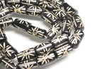 TOKO-BEADS CB066-01N Batik Bone bead (Strand) 7.5~9.5mm CB066-01N ボーンビーズ（連） 7.5~9.5mm Asian bead & African bead  Handmade,Lampeork,bead,asia,india,ethnic,parts,accessory,beads とんぼ玉,ビーズ,トンボ玉,アジア,インド,エスニック,手作り,パーツ,アクセサリー
