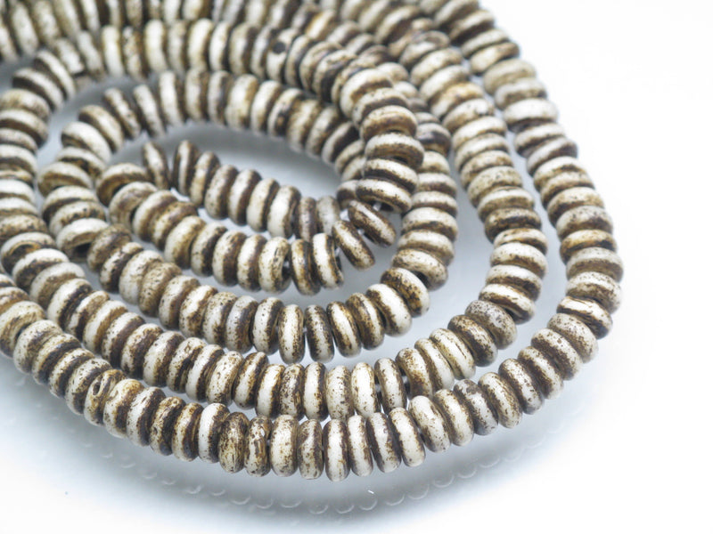 TOKO-BEADS CB152N-03 Bone Seed bead (Strand) 5mm CB152N-03 ボーンシードビーズ（連） 5mm Asian bead & African bead  Handmade,Lampeork,bead,asia,india,ethnic,parts,accessory,beads とんぼ玉,ビーズ,トンボ玉,アジア,インド,エスニック,手作り,パーツ,アクセサリー