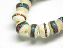 TOKO-BEADS CB202N Tibetan bone bead (strand) 9mm CB202N チベットボーンビーズ（連） 9mm Asian bead & African bead  Handmade,Lampeork,bead,asia,india,ethnic,parts,accessory,beads とんぼ玉,ビーズ,トンボ玉,アジア,インド,エスニック,手作り,パーツ,アクセサリー
