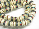 TOKO-BEADS CB202N Tibetan bone bead (strand) 9mm CB202N チベットボーンビーズ（連） 9mm Asian bead & African bead  Handmade,Lampeork,bead,asia,india,ethnic,parts,accessory,beads とんぼ玉,ビーズ,トンボ玉,アジア,インド,エスニック,手作り,パーツ,アクセサリー