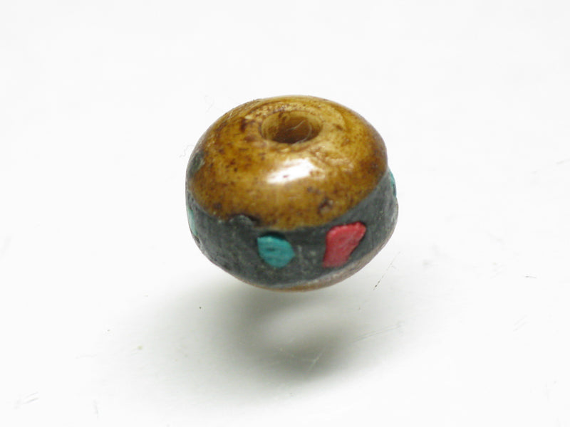 TOKO-BEADS CB203-01S Tibetan bone bead type A 10mm CB203-01S チベットボーンビーズA 10mm Asian bead & African bead  Handmade,Lampeork,bead,asia,india,ethnic,parts,accessory,beads とんぼ玉,ビーズ,トンボ玉,アジア,インド,エスニック,手作り,パーツ,アクセサリー