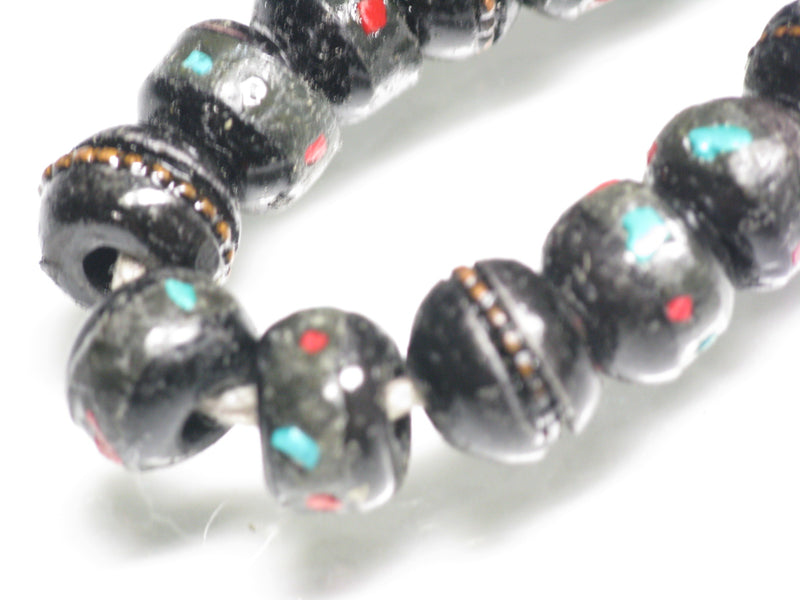 TOKO-BEADS CB206N Tibetan bone bead (strand) 9mm CB206N チベットボーンビーズ（連） 9mm Asian bead & African bead  Handmade,Lampeork,bead,asia,india,ethnic,parts,accessory,beads とんぼ玉,ビーズ,トンボ玉,アジア,インド,エスニック,手作り,パーツ,アクセサリー