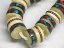 TOKO-BEADS | TOKO-BEADS |CB207N チベットボーンビーズ（連） 10mm | TOKO-BEADS |CB207N Tibetan bone bead (strand) 10mm Asian bead & African bead  Handmade,Lampeork,bead,asia,india,ethnic,parts,accessory,beads とんぼ玉,ビーズ,トンボ玉,アジア,インド,エスニック,手作り,パーツ,アクセサリー