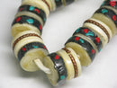TOKO-BEADS CB207N Tibetan bone bead (strand) 11mm CB207N チベットボーンビーズ（連） 11mm Asian bead & African bead  Handmade,Lampeork,bead,asia,india,ethnic,parts,accessory,beads とんぼ玉,ビーズ,トンボ玉,アジア,インド,エスニック,手作り,パーツ,アクセサリー