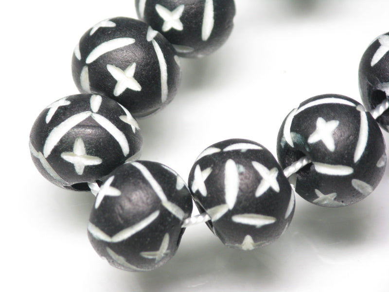 TOKO-BEADS CB210N-03 Bone bead (strand) 12mm CB210N-03 ボーンビーズ（連） 12mm Asian bead & African bead  Handmade,Lampeork,bead,asia,india,ethnic,parts,accessory,beads とんぼ玉,ビーズ,トンボ玉,アジア,インド,エスニック,手作り,パーツ,アクセサリー