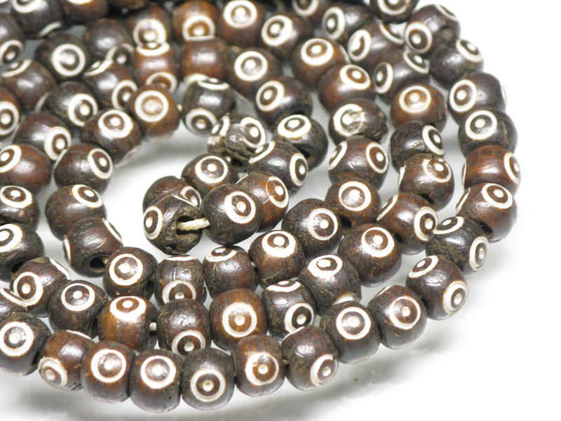 TOKO-BEADS CB210N-04 Bone bead (strand) 6.5~7mm CB210N-04 ボーンビーズ（連） 6.5~7mm Asian bead & African bead  Handmade,Lampeork,bead,asia,india,ethnic,parts,accessory,beads とんぼ玉,ビーズ,トンボ玉,アジア,インド,エスニック,手作り,パーツ,アクセサリー