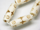 TOKO-BEADS CB210-08N Bone bead (strand) 8～9mm CB210-08N ボーンビーズ（連） 8～9mm Asian bead & African bead  Handmade,Lampeork,bead,asia,india,ethnic,parts,accessory,beads とんぼ玉,ビーズ,トンボ玉,アジア,インド,エスニック,手作り,パーツ,アクセサリー