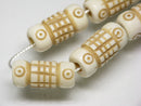 TOKO-BEADS CB210-10N Bone bead (strand) 7.5~9mm CB210-10N ボーンビーズ（連） 7.5~9mm Asian bead & African bead  Handmade,Lampeork,bead,asia,india,ethnic,parts,accessory,beads とんぼ玉,ビーズ,トンボ玉,アジア,インド,エスニック,手作り,パーツ,アクセサリー