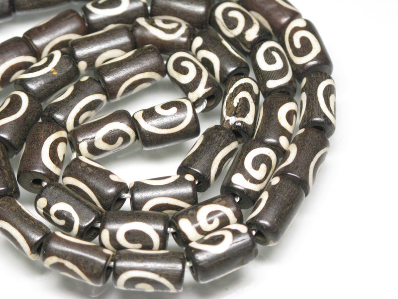 TOKO-BEADS CB210-13N Bone bead (strand) 7~8mm CB210-13N ボーンビーズ（連） 7~8mm Asian bead & African bead  Handmade,Lampeork,bead,asia,india,ethnic,parts,accessory,beads とんぼ玉,ビーズ,トンボ玉,アジア,インド,エスニック,手作り,パーツ,アクセサリー