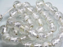 TOKO-BEADS | TOKO-BEADS |CG918-01P シルバーフォイルビーズ（40個パック） 11mm | TOKO-BEADS |CG918-01P Silver foil bead (40pcs) 11mm Asian bead & African bead  Handmade,Lampeork,bead,asia,india,ethnic,parts,accessory,beads とんぼ玉,ビーズ,トンボ玉,アジア,インド,エスニック,手作り,パーツ,アクセサリー