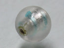 TOKO-BEADS | TOKO-BEADS |CG918-07S シルバーフォイルビーズ 11mm | TOKO-BEADS |CG918-07S Silver foil bead 11mm Asian bead & African bead  Handmade,Lampeork,bead,asia,india,ethnic,parts,accessory,beads とんぼ玉,ビーズ,トンボ玉,アジア,インド,エスニック,手作り,パーツ,アクセサリー