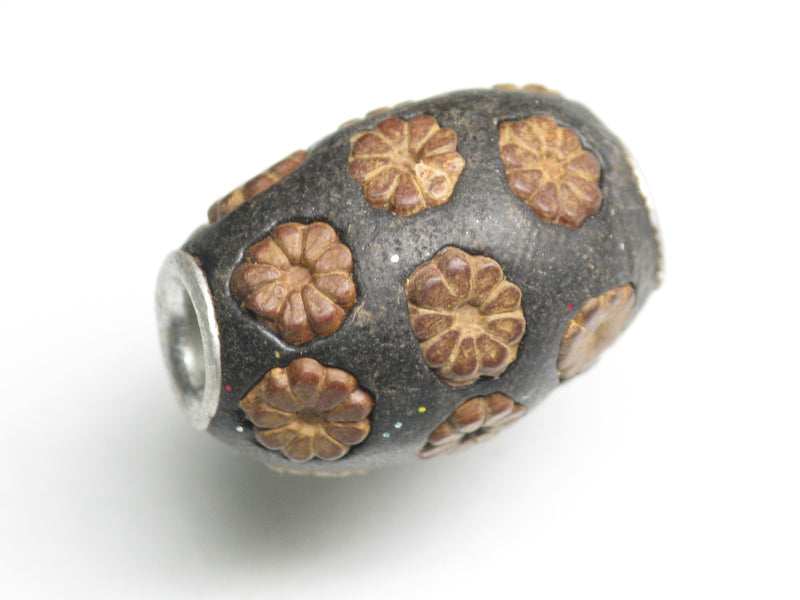 TOKO-BEADS CL305-27 Indian Ladakh bead 14mm CL305-27 ラダックビーズ 14mm Asian bead & African bead  Handmade,Lampeork,bead,asia,india,ethnic,parts,accessory,beads とんぼ玉,ビーズ,トンボ玉,アジア,インド,エスニック,手作り,パーツ,アクセサリー
