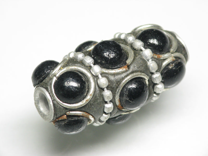 TOKO-BEADS CL306-01 Indian Ladakh bead 18mm CL306-01 ラダックビーズ 18mm Asian bead & African bead  Handmade,Lampeork,bead,asia,india,ethnic,parts,accessory,beads とんぼ玉,ビーズ,トンボ玉,アジア,インド,エスニック,手作り,パーツ,アクセサリー