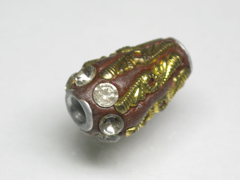 TOKO-BEADS CL306-04 Indian Ladakh bead 11mm CL306-04 ラダックビーズ 11mm Asian bead & African bead  Handmade,Lampeork,bead,asia,india,ethnic,parts,accessory,beads とんぼ玉,ビーズ,トンボ玉,アジア,インド,エスニック,手作り,パーツ,アクセサリー