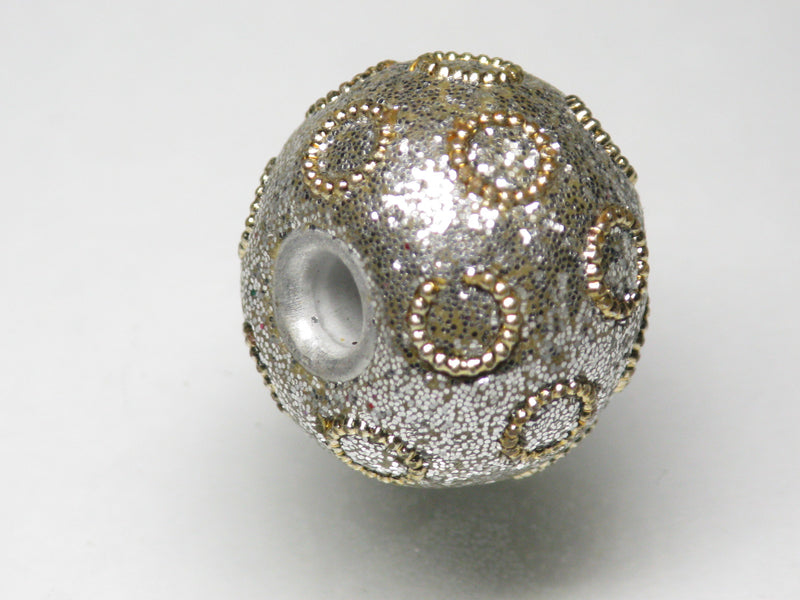 TOKO-BEADS CL306-25 Indian Ladakh bead 19mm CL306-25 ラダックビーズ 19mm Asian bead & African bead  Handmade,Lampeork,bead,asia,india,ethnic,parts,accessory,beads とんぼ玉,ビーズ,トンボ玉,アジア,インド,エスニック,手作り,パーツ,アクセサリー